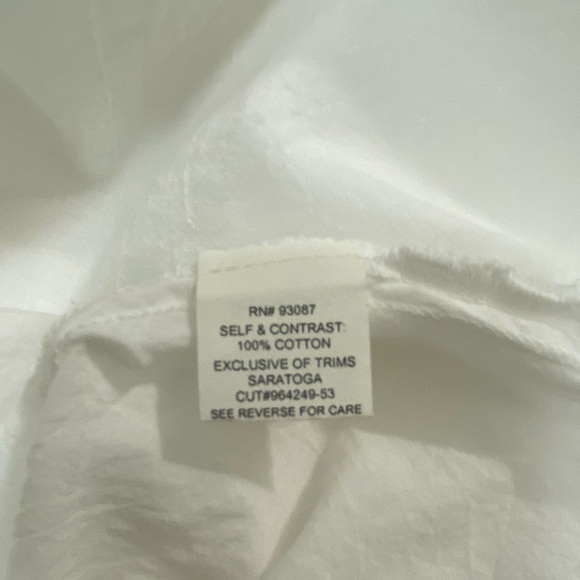 Bleu Clair By Claire Pettibone White Lace Tunic Size M Romantic Cottage Cotton - Picture 6 of 10